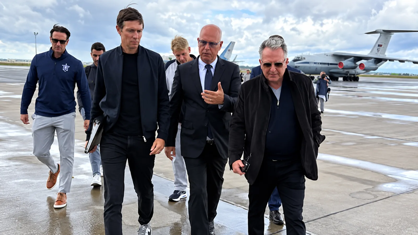 US Envoys Land in Moscow as Russian Bombs Hit Ukraine Airports