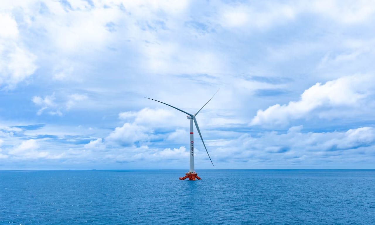 China Makes Floating Wind History as 16MW Platform Begins Powering Offshore Operations