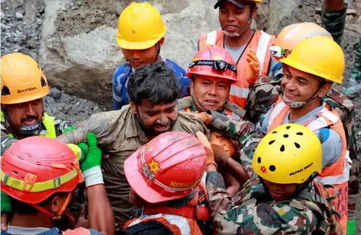 Two Workers Rescued Alive from Nepal Tunnel After Nine Days Trapped by Floods