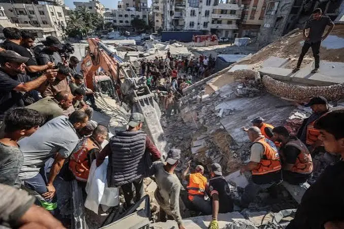 Gaza Building Collapse Kills At Least 20, Dozens Feared Trapped Under Rubble