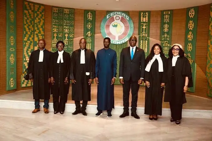 ECOWAS Swears In Five Judges as Faye Calls for Stronger Public Trust in Regional Justice