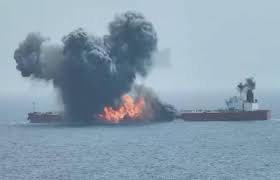 Greek Oil Tanker On Fire and Adrift After Multiple Attacks in Red Sea