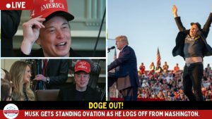 Elon Musk Clocks Out of DOGE with a Double Hat and Cabinet Applause,