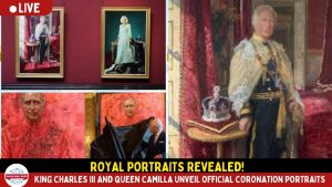King Charles III and Queen Camilla Unveil Official Coronation Portraits.