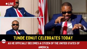 Tunde Ednut celebrates today as he officially becomes a citizen of the United States of America.