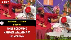 Davido Breaks Down in Tears While Honoring Manager Asa Asika at His Wedding!